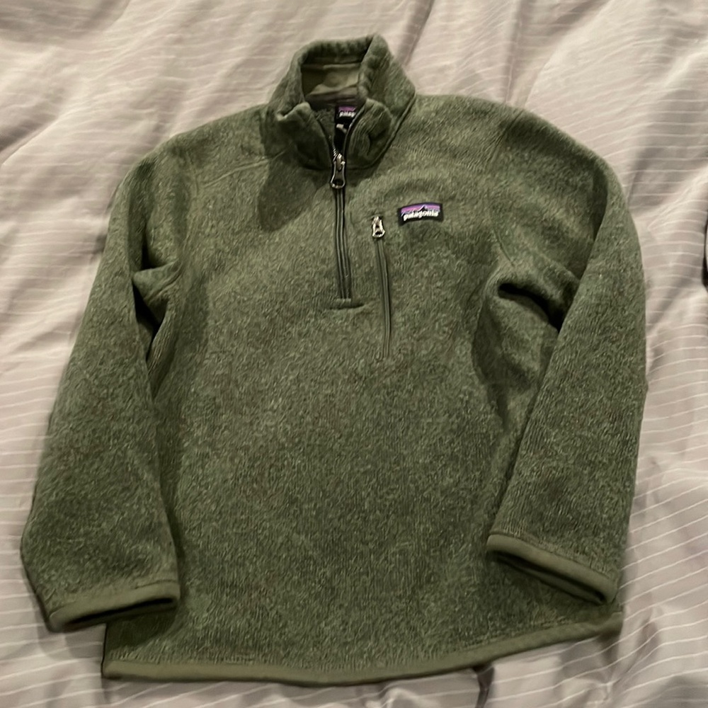 Patagonia boys better sweater 1/4 zip fleece